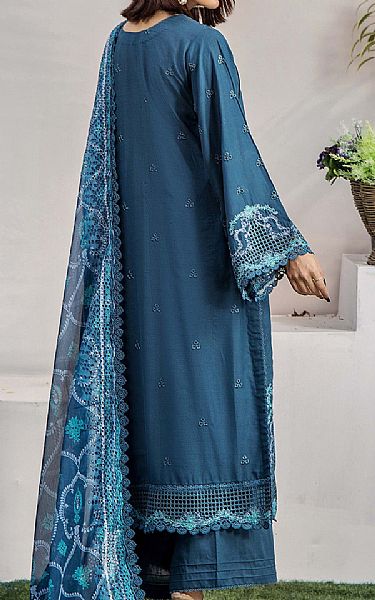 Adans Libas Teal Blue Lawn Suit | Pakistani Lawn Dress in USA- Image 2