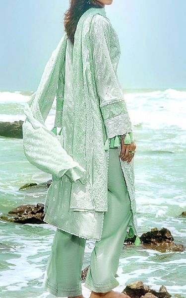 Adans Libas Light Green Lawn Suit | Pakistani Lawn Suits- Image 2