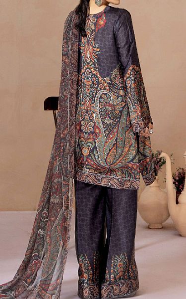 Adans Libas Black Silk Suit | Pakistani Embroidered Chiffon Dresses USA- Image 2