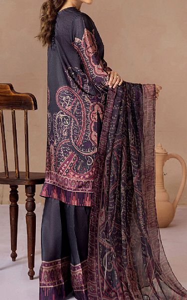 Adans Libas Black Silk Suit | Pakistani Embroidered Chiffon Dresses USA- Image 2