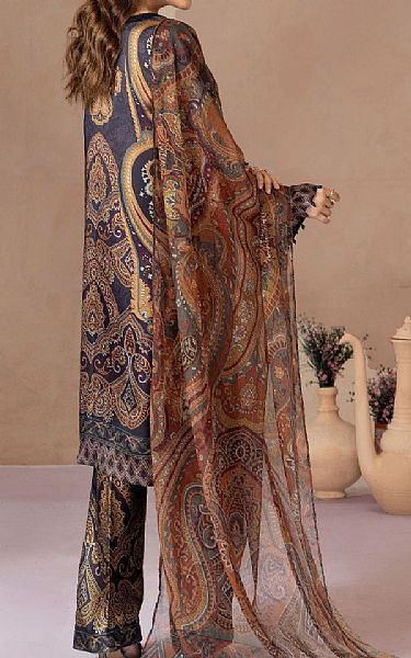 Adans Libas Black Silk Suit | Pakistani Embroidered Chiffon Dresses USA- Image 2