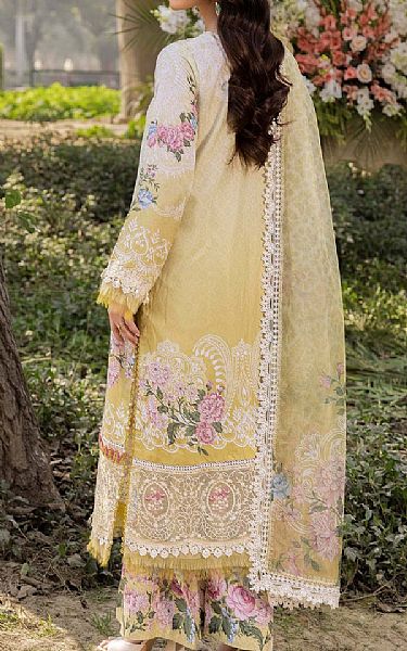 Adans Libas Sand Gold Lawn Suit | Pakistani Lawn Dress in USA- Image 2