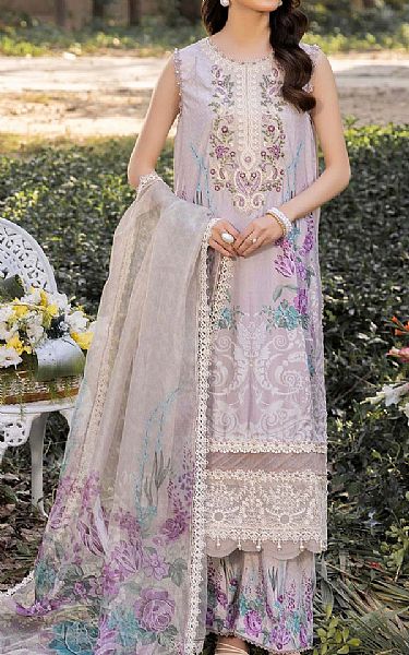Adans Libas Lilac Lawn Suit | Pakistani Lawn Dress in USA- Image 1