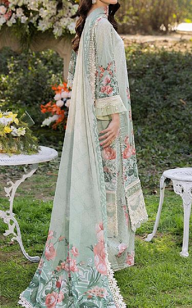 Adans Libas Light Green Lawn Suit | Pakistani Lawn Dress in USA- Image 2