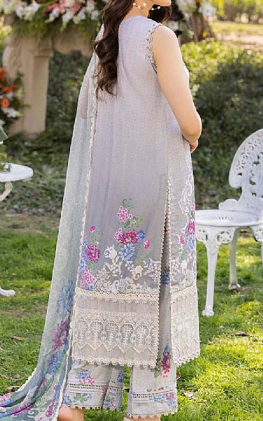 Adans Libas Grey Lawn Suit | Pakistani Lawn Dress in USA- Image 2