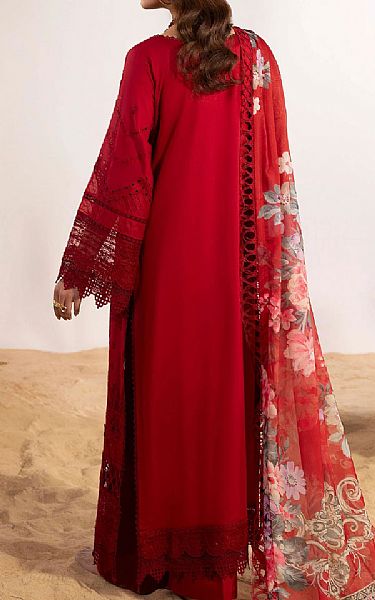 Adans Libas Red Lawn Suit | Pakistani Lawn Dress in USA- Image 2
