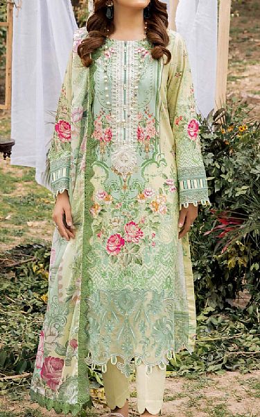 Adans Libas Green Mist Lawn Suit | Pakistani Lawn Suits- Image 1