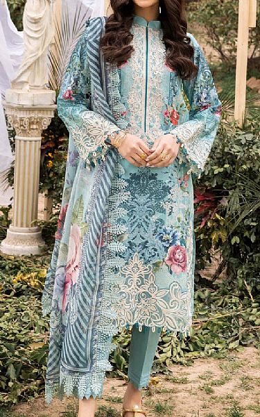 Adans Libas Aqua Island Lawn Suit | Pakistani Lawn Suits- Image 1