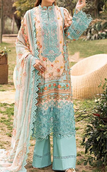 Adans Libas Aqua Island Lawn Suit | Pakistani Lawn Suits- Image 1
