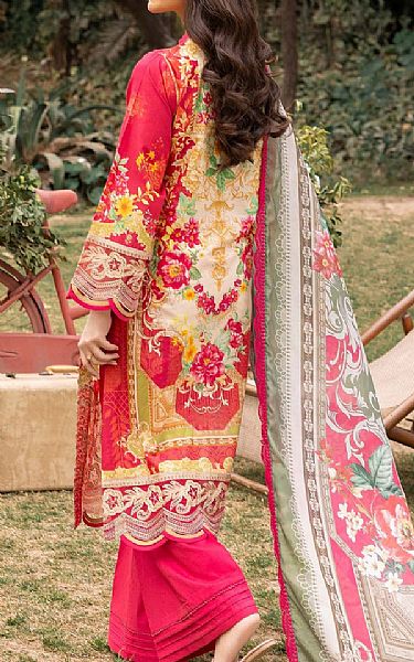 Adans Libas Rich Carmine Lawn Suit | Pakistani Lawn Suits- Image 2