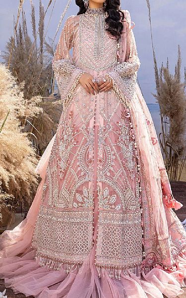Adans Libas Baby Pink Net Suit | Pakistani Dresses in USA- Image 1