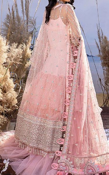 Adans Libas Baby Pink Net Suit | Pakistani Dresses in USA- Image 2