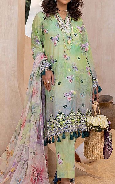 Adans Libas Pistachio Green Lawn Suit | Pakistani Lawn Suits- Image 1