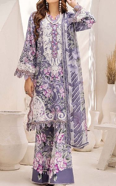 Adans Libas Lavender Lawn Suit | Pakistani Lawn Dress in USA- Image 1
