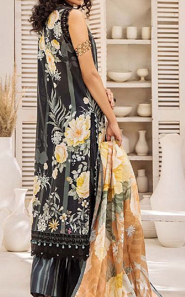Adans Libas Charcoal Lawn Suit | Pakistani Lawn Dress in USA- Image 2