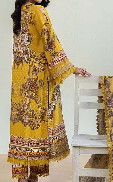 Adans Libas Mustard Lawn Suit | Pakistani Lawn Dress in USA- Image 2
