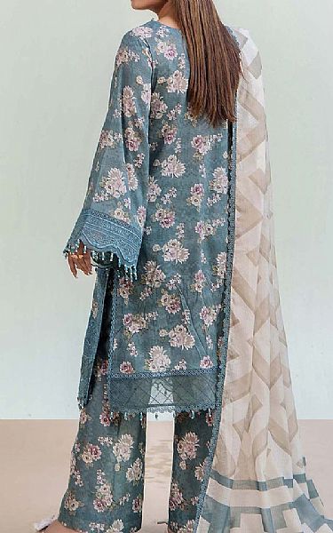 Adans Libas Slate Blue Lawn Suit | Pakistani Lawn Dress in USA- Image 2