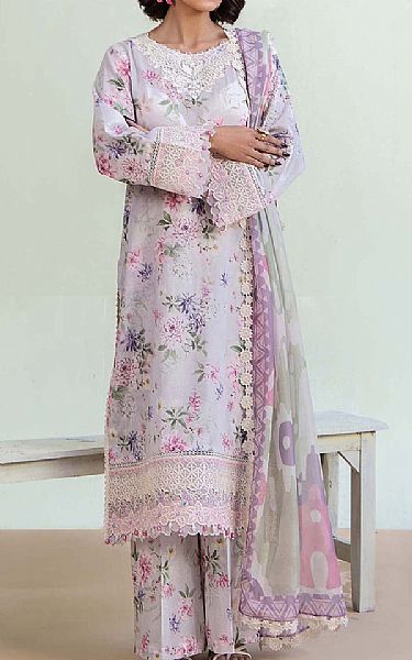 Adans Libas Lavender Lawn Suit | Pakistani Lawn Dress in USA- Image 1