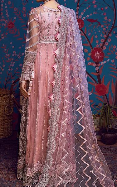 Adans Libas Tea Pink Net Suit | Pakistani Dresses in USA- Image 2