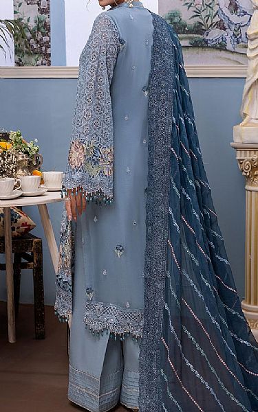 Adans Libas Baby Blue Chiffon Suit | Pakistani Dresses in USA- Image 2