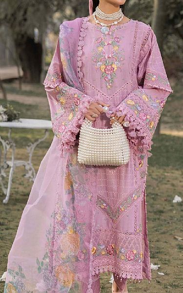 Adans Libas Pink Lawn Suit | Pakistani Lawn Dress in USA- Image 1