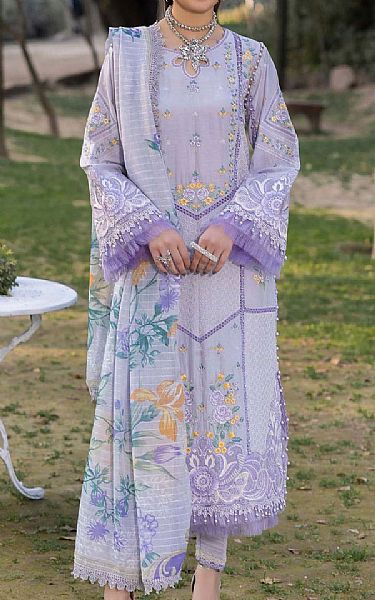 Adans Libas Lavender Lawn Suit | Pakistani Lawn Dress in USA- Image 1