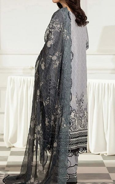 Adans Libas Grey Slub Suit | Pakistani Winter Dresses in USA- Image 2