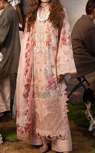 Adans Libas Mandys Pink Lawn Suit | Pakistani Lawn Suits- Image 1