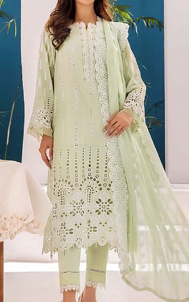 Adans Libas Green Mist Lawn Suit | Pakistani Lawn Dress in USA- Image 1
