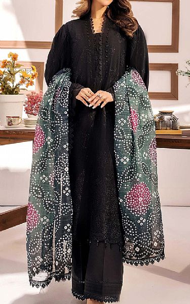 Adans Libas Black Lawn Suit | Pakistani Lawn Dress in USA- Image 1