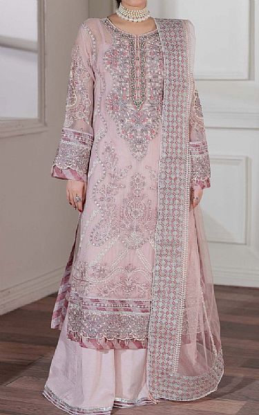 Adans Libas Lilac Chiffon Suit | Pakistani Embroidered Chiffon Dresses USA- Image 1