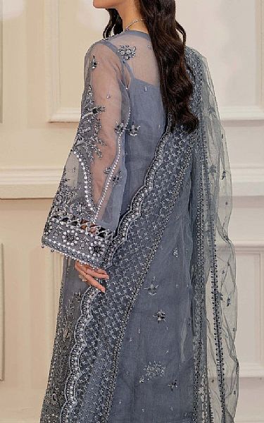 Adans Libas Storm Grey Chiffon Suit | Pakistani Embroidered Chiffon Dresses USA- Image 2