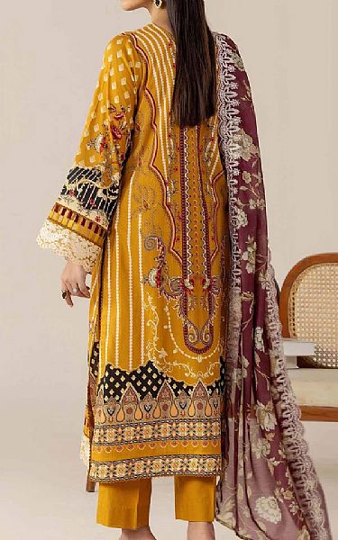 Adans Libas Mustard Lawn Suit | Pakistani Lawn Dress in USA- Image 2