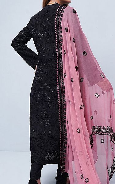 Afifa Iftikhar Black Cotton Suit | Pakistani Pret Wear Clothing by Afifa Iftikhar- Image 2