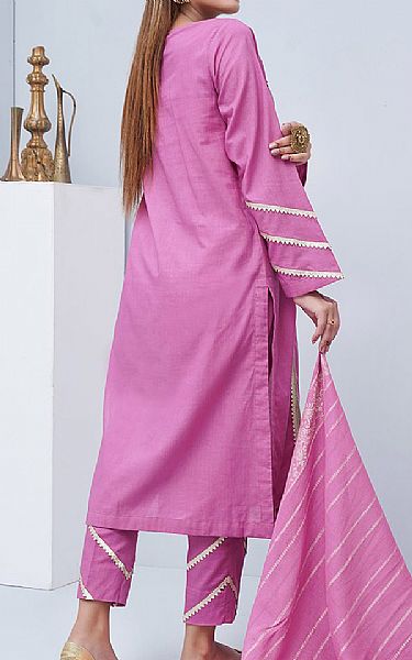 Afifa Iftikhar Hot Pink Cotton Suit | Pakistani Pret Wear Clothing by Afifa Iftikhar- Image 2
