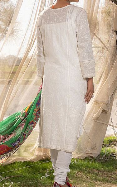 Afifa Iftikhar Off-white Lawn Suit | Pakistani Lawn Suits- Image 2