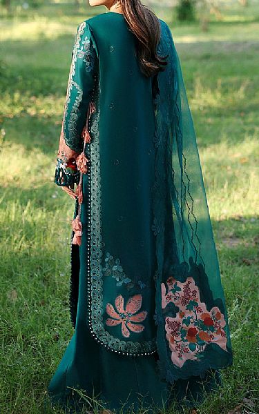 Afrozeh Teal Lawn Suit | Pakistani Lawn Dress in USA- Image 2