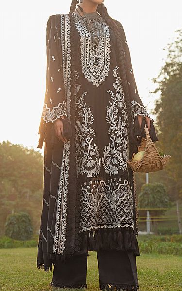 Black Linen Suit | Afrozeh Pakistani Winter Dresses