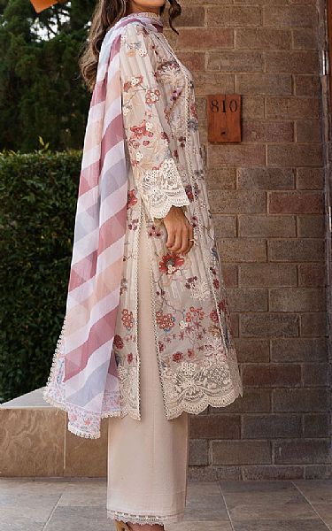 Afrozeh Ivory Lawn Suit | Pakistani Lawn Dress in USA- Image 2