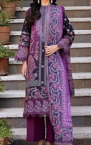 Afrozeh Indigo Lawn Suit | Pakistani Lawn Dress in USA- Image 1