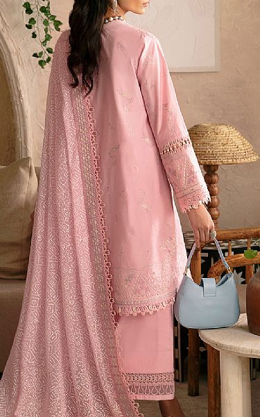 Afrozeh Baby Pink Lawn Suit | Pakistani Lawn Suits- Image 2