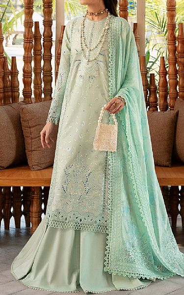 Afrozeh Aqua Lawn Suit | Pakistani Lawn Suits- Image 1