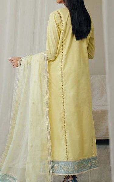 Afrozeh Lemon Lawn Suit | Pakistani Lawn Dress in USA- Image 2