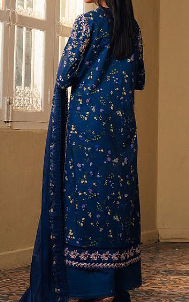 Afrozeh Royal Blue Lawn Suit | Pakistani Lawn Dress in USA