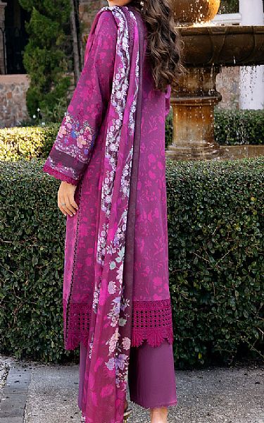 Afrozeh Plum Lawn Suit | Pakistani Lawn Dress in USA- Image 2