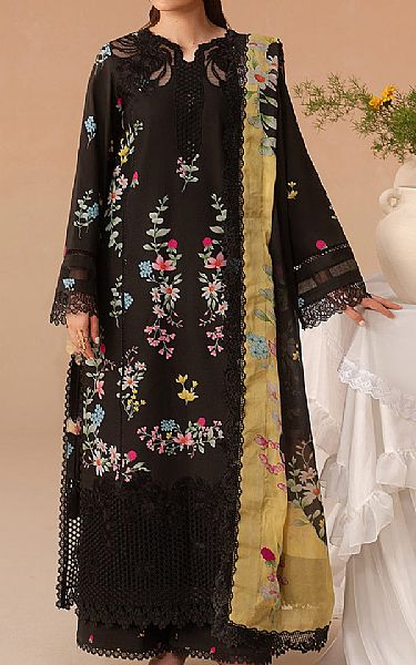 Afrozeh Black Lawn Suit | Pakistani Lawn Dress in USA- Image 1