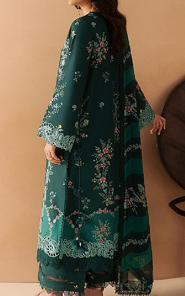 Afrozeh Teal Lawn Suit | Pakistani Lawn Dress in USA- Image 2