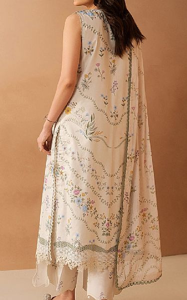 Afrozeh Off White Lawn Suit | Pakistani Lawn Dress in USA- Image 2
