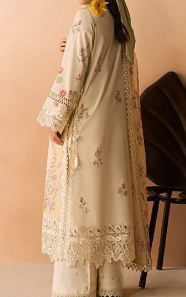 Afrozeh Ivory Lawn Suit | Pakistani Lawn Dress in USA- Image 2