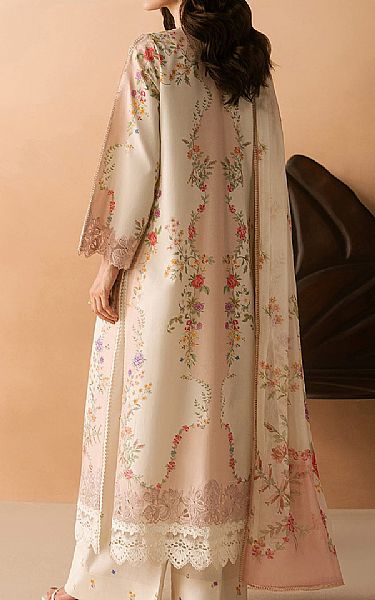 Afrozeh Off White/Cavern Pink Lawn Suit | Pakistani Lawn Dress in USA- Image 2